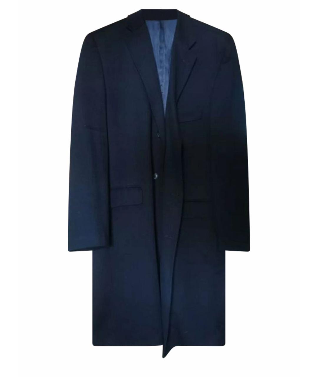 LORO PIANA Черное шерстяное пальто, фото 1