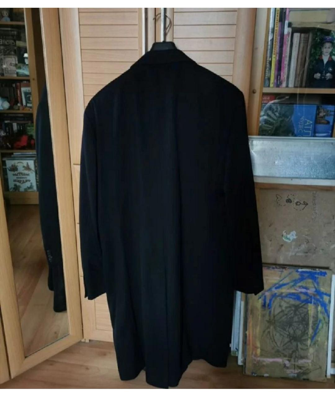 LORO PIANA Черное шерстяное пальто, фото 2