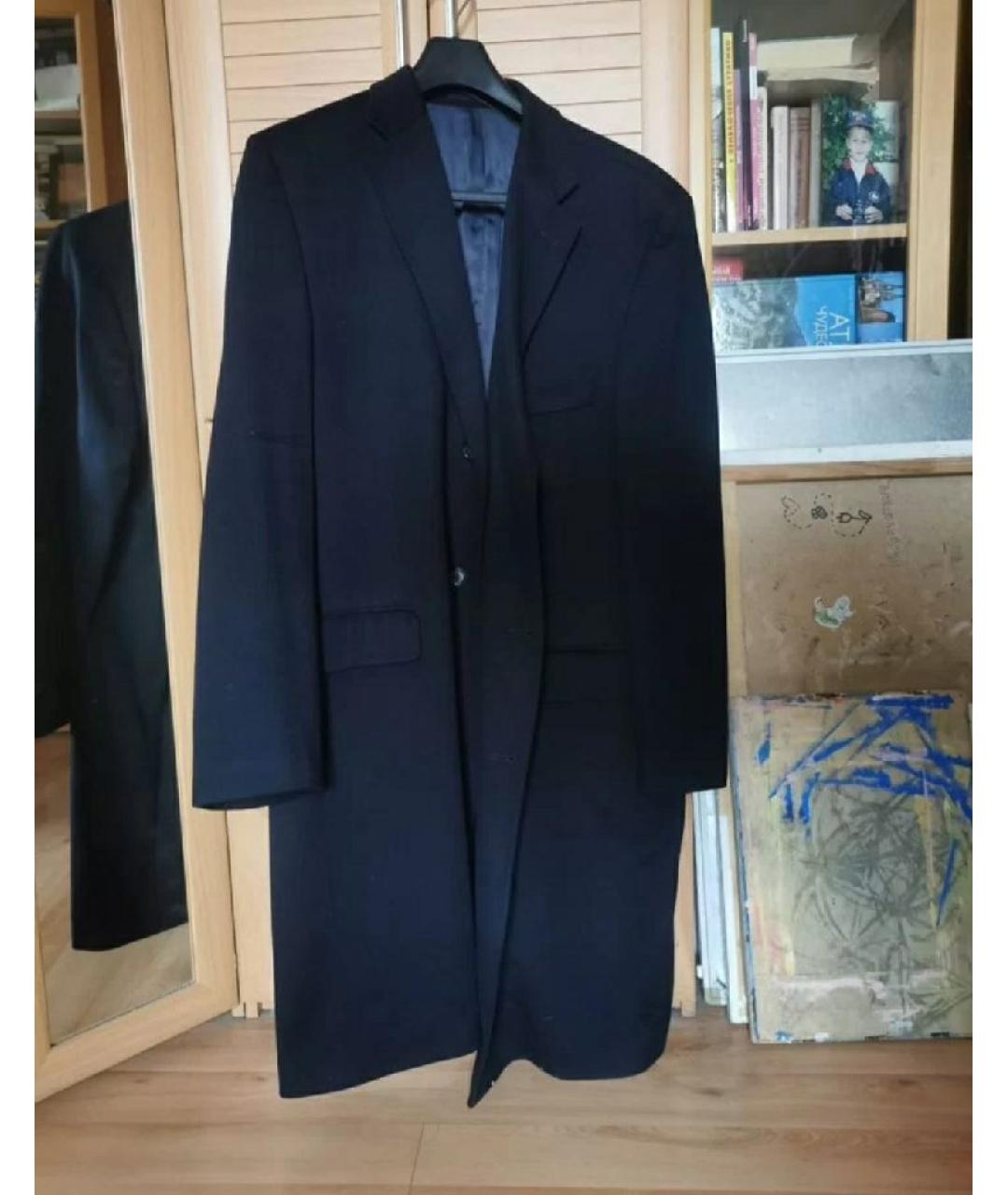 LORO PIANA Черное шерстяное пальто, фото 6