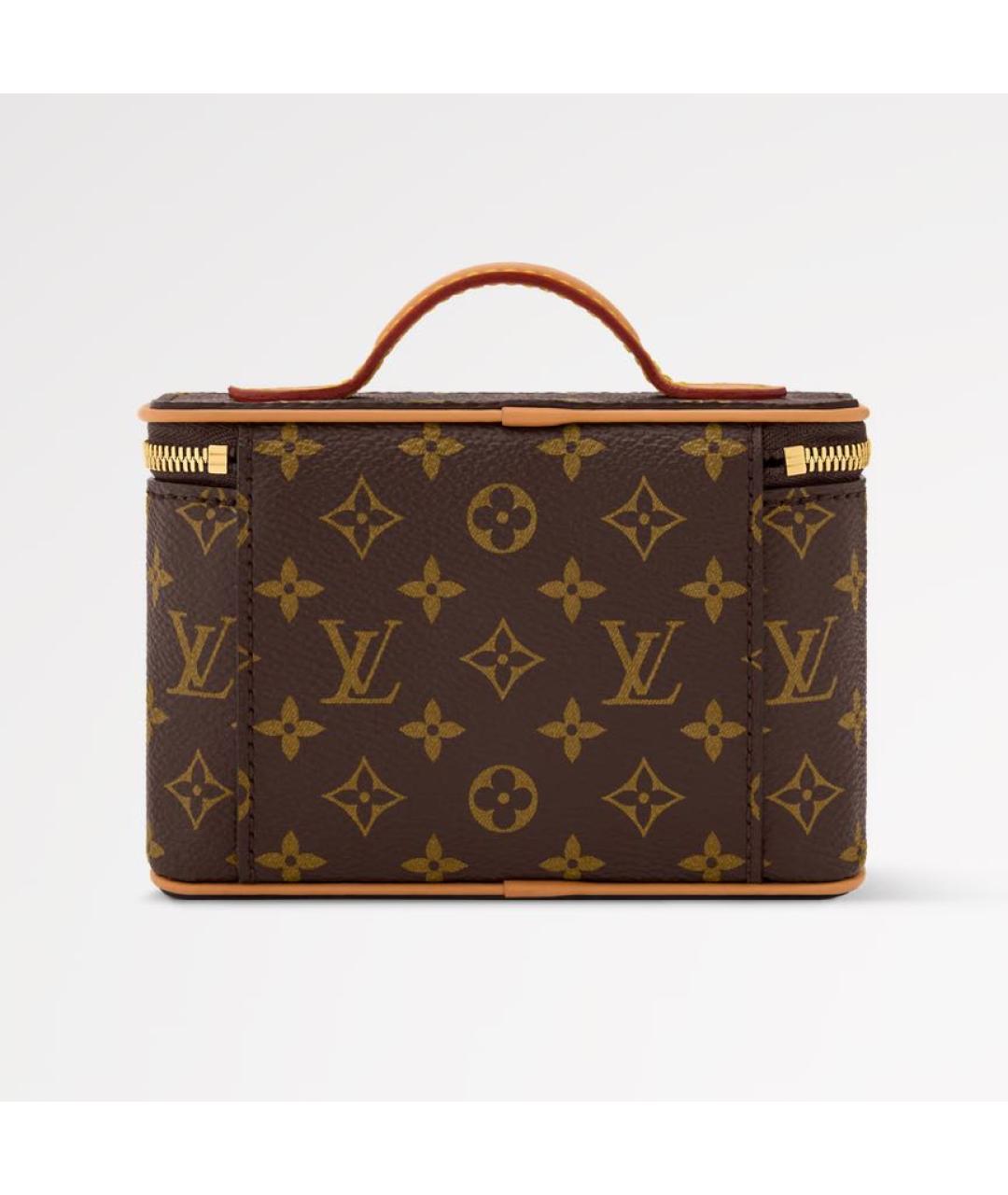 LOUIS VUITTON Коричневая косметичка, фото 4