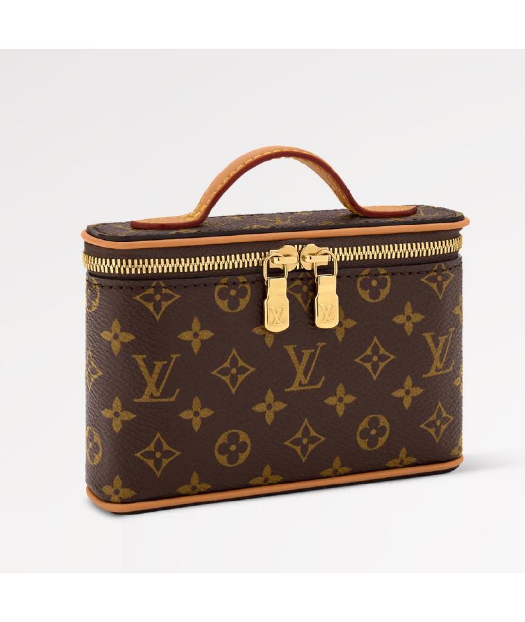 LOUIS VUITTON Коричневая косметичка, фото 2