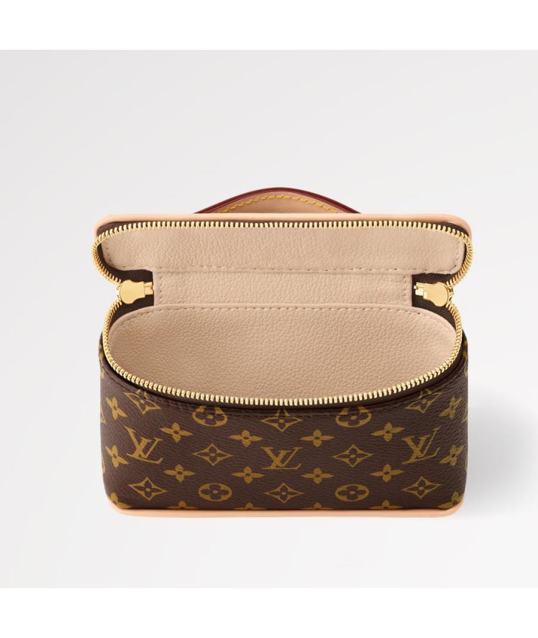 LOUIS VUITTON Коричневая косметичка, фото 3