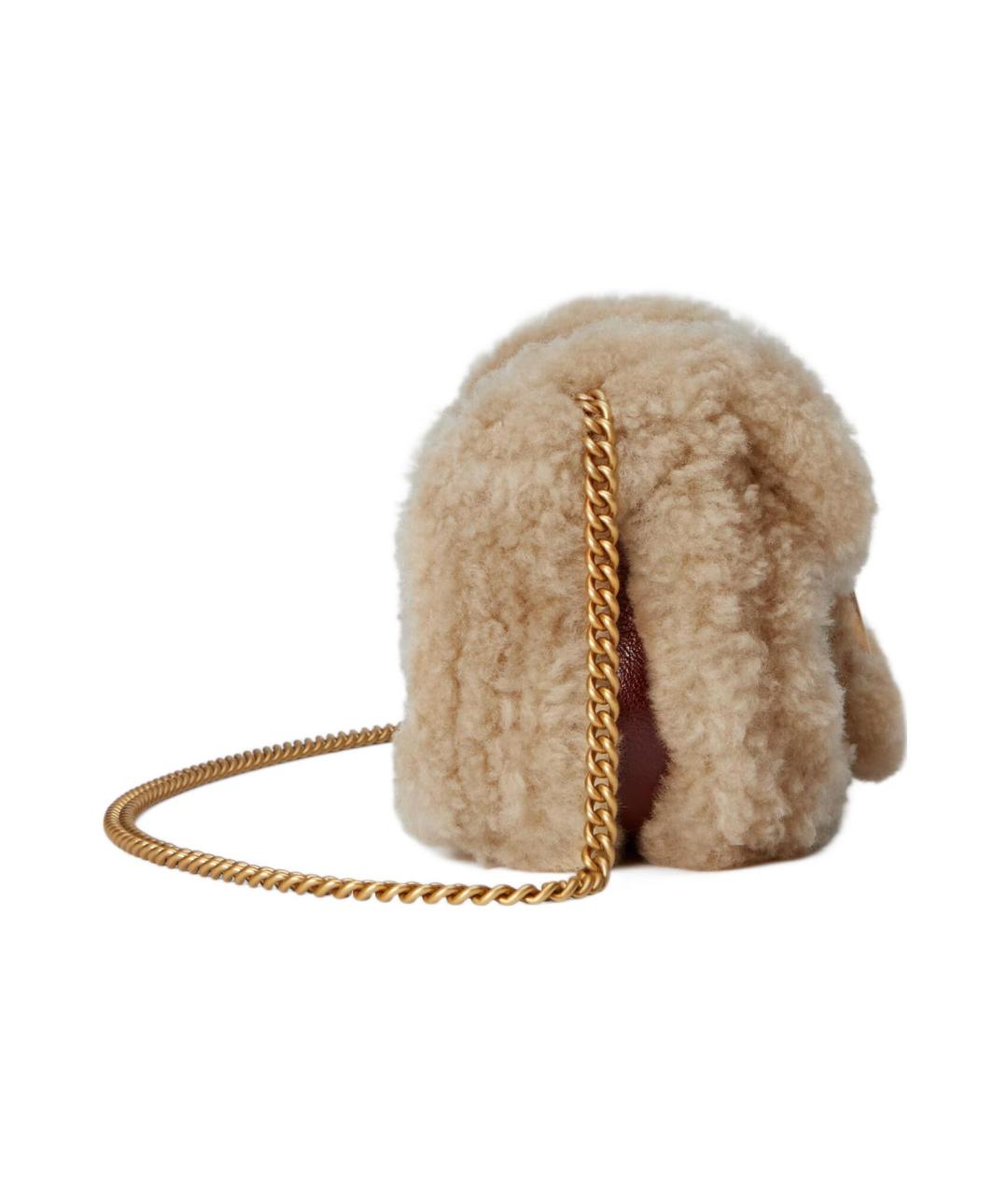 GUCCI Бордовая кожаная сумка через плечо, фото 4