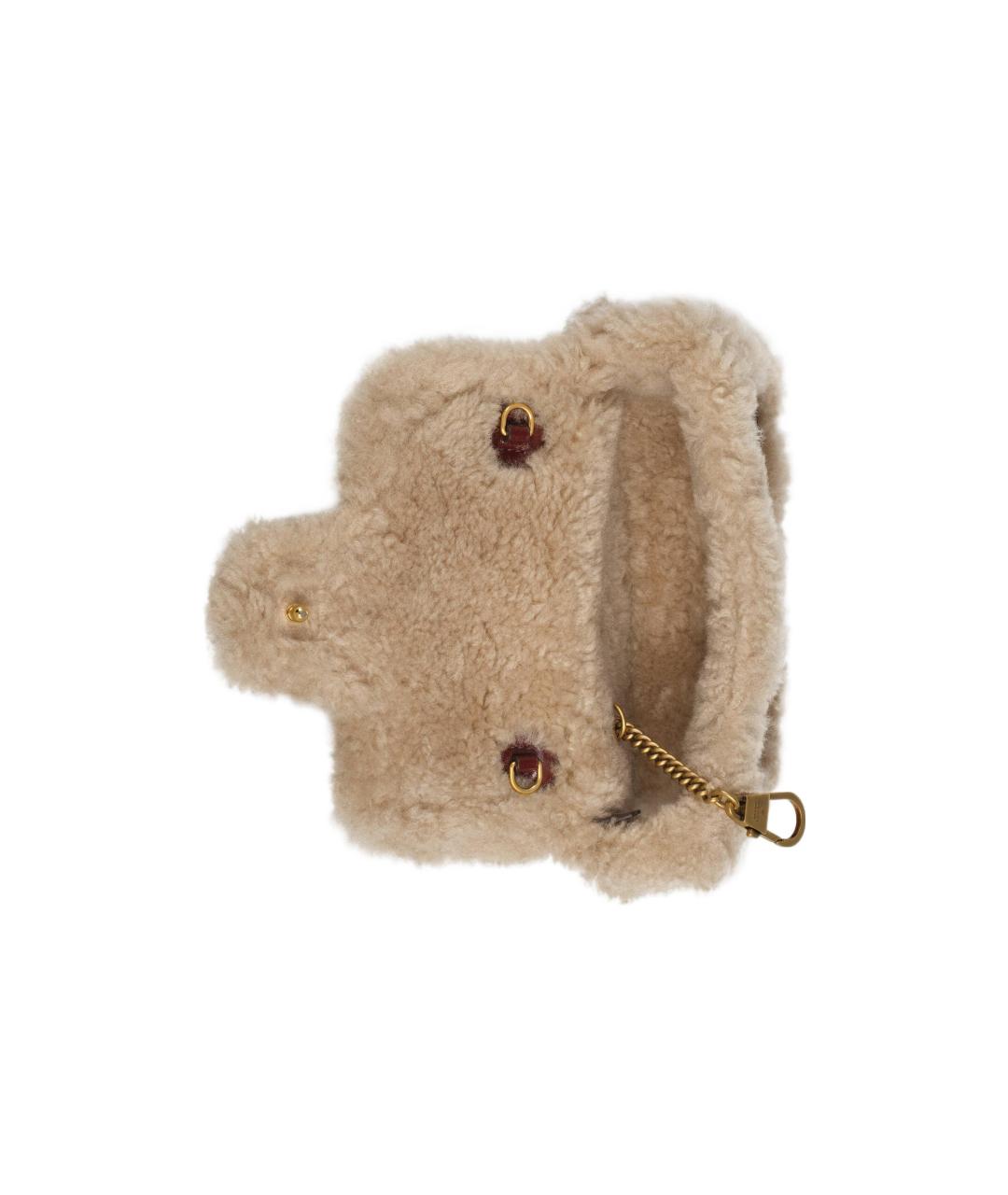 GUCCI Бордовая кожаная сумка через плечо, фото 5