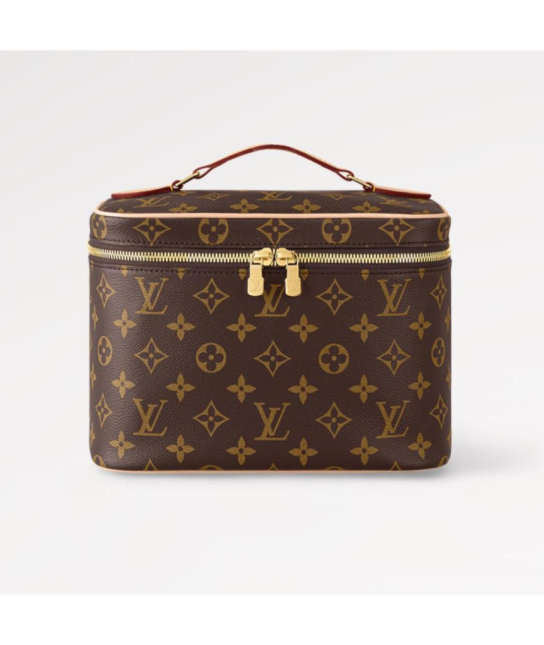 LOUIS VUITTON Коричневая косметичка, фото 8