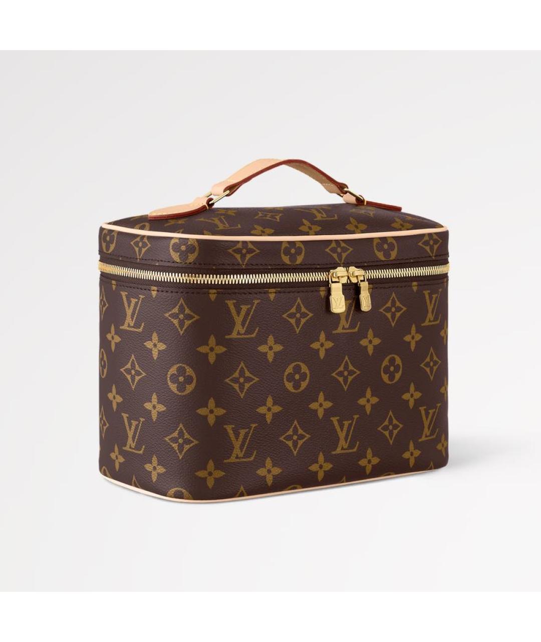 LOUIS VUITTON Коричневая косметичка, фото 3