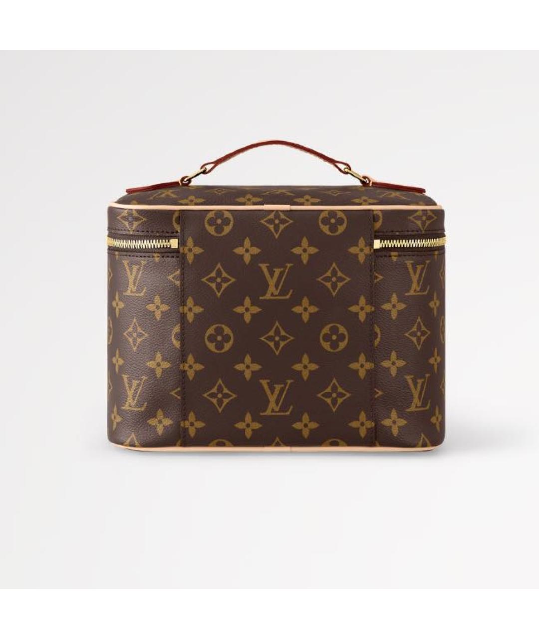 LOUIS VUITTON Коричневая косметичка, фото 7