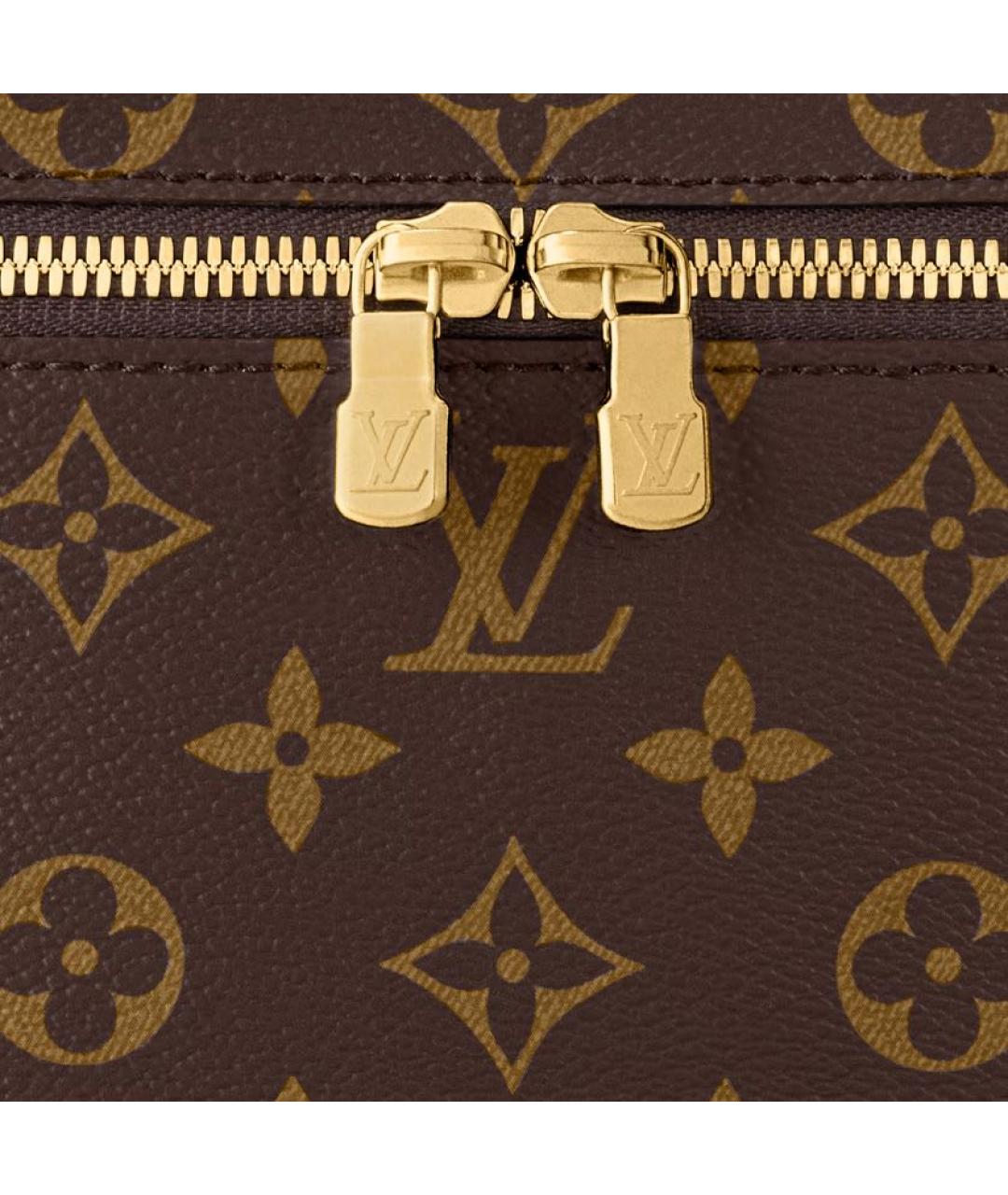 LOUIS VUITTON Коричневая косметичка, фото 6