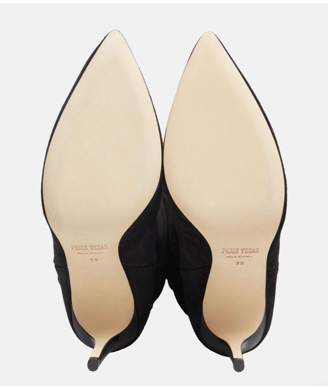 PARIS TEXAS Черные кожаные ботильоны, фото 4