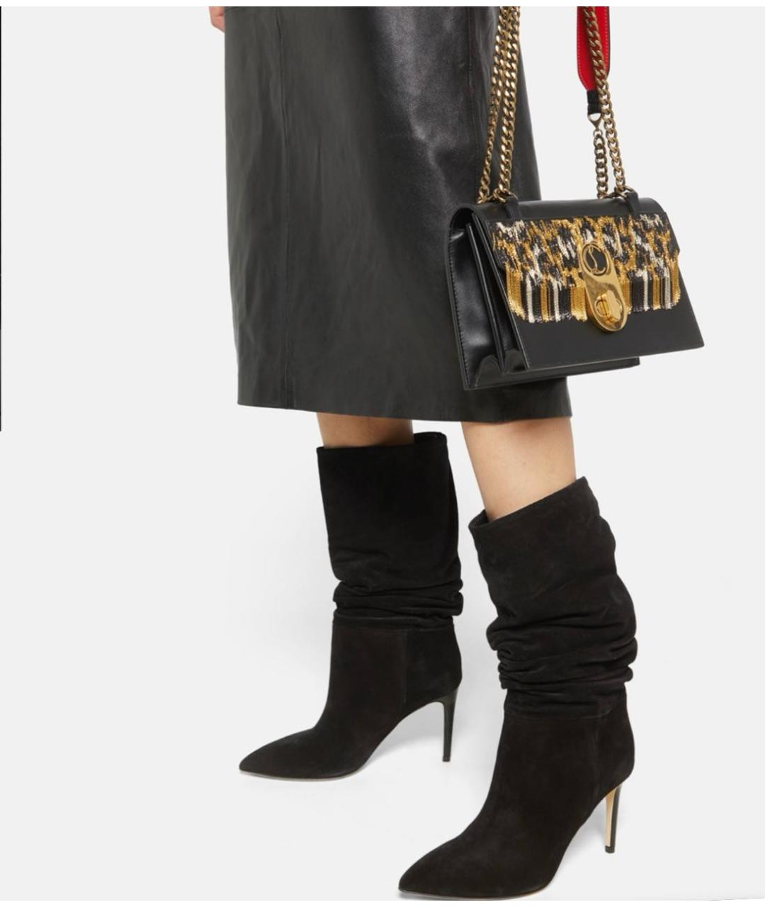 PARIS TEXAS Черные кожаные ботильоны, фото 6