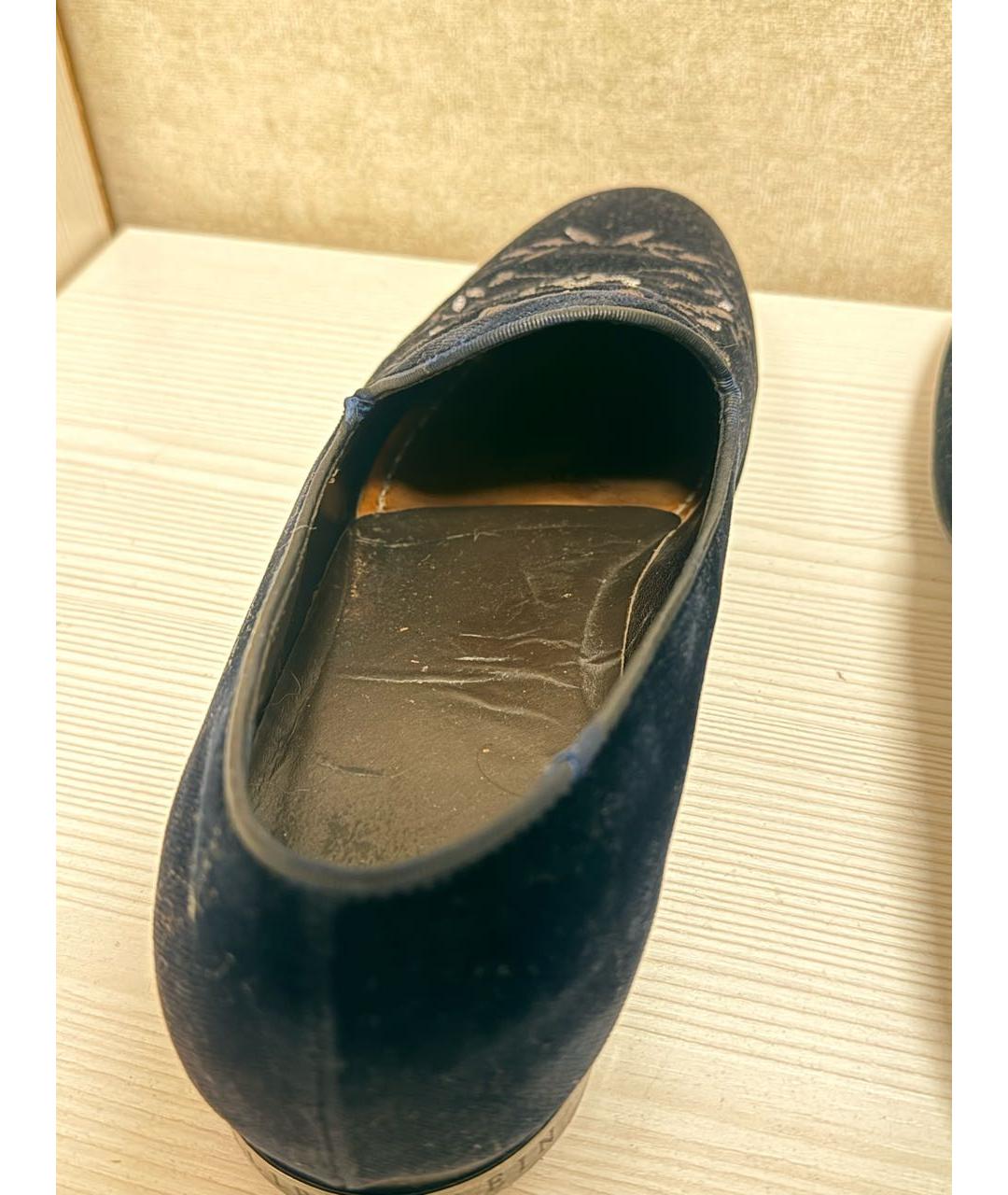 PHILIPP PLEIN Синие замшевые лоферы, фото 8