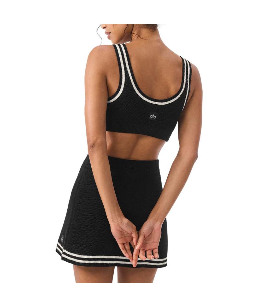 ALO YOGA Черная майка, фото 2