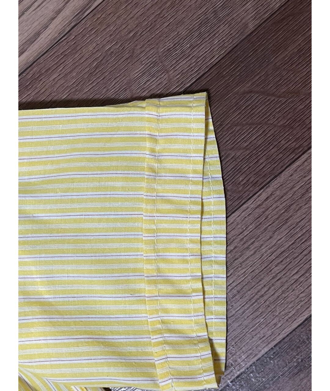 YVES SAINT LAURENT VINTAGE Желтая хлопко-полиэстеровая классическая рубашка, фото 5
