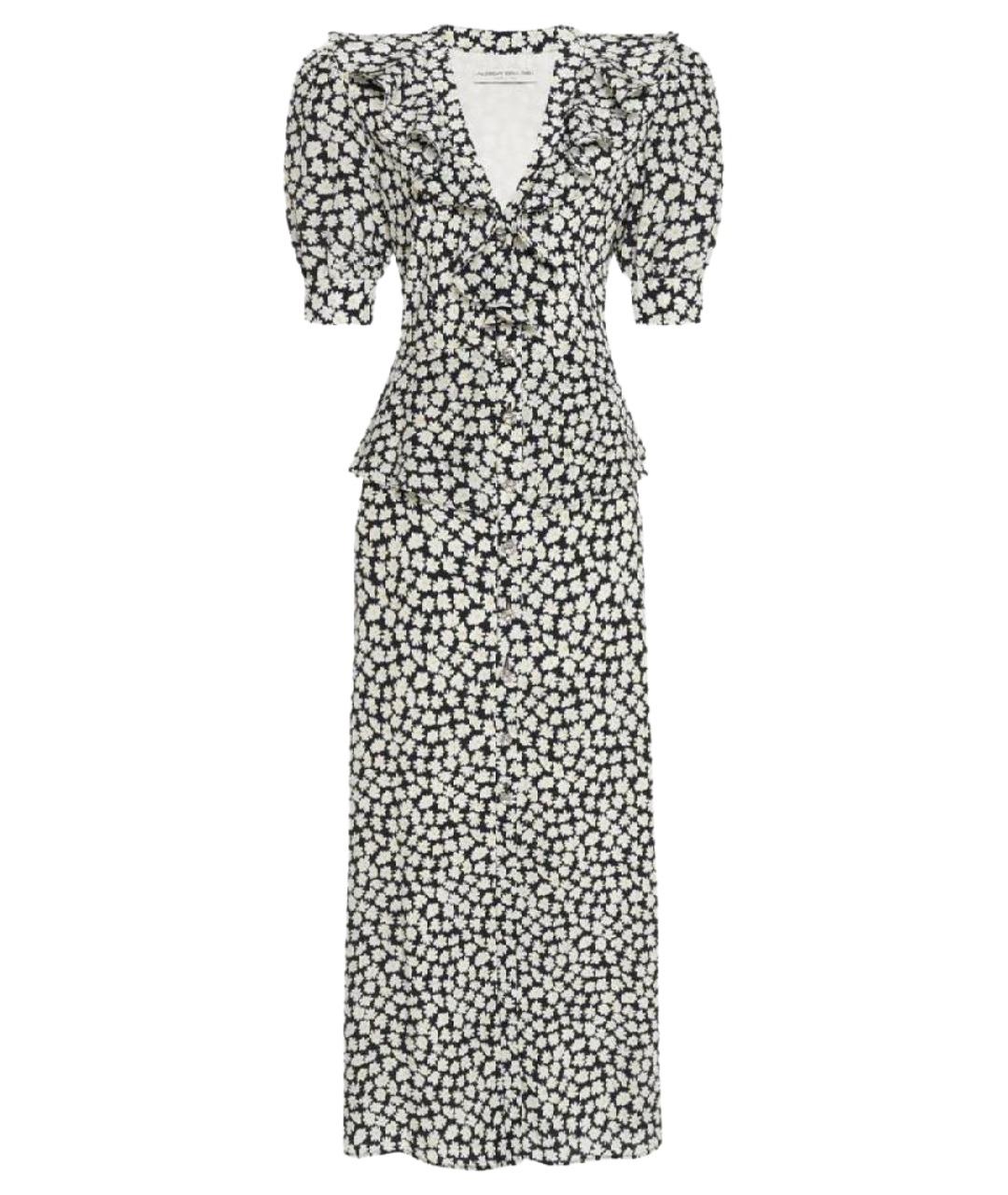 ALESSANDRA RICH Мульти шелковое платье, фото 1