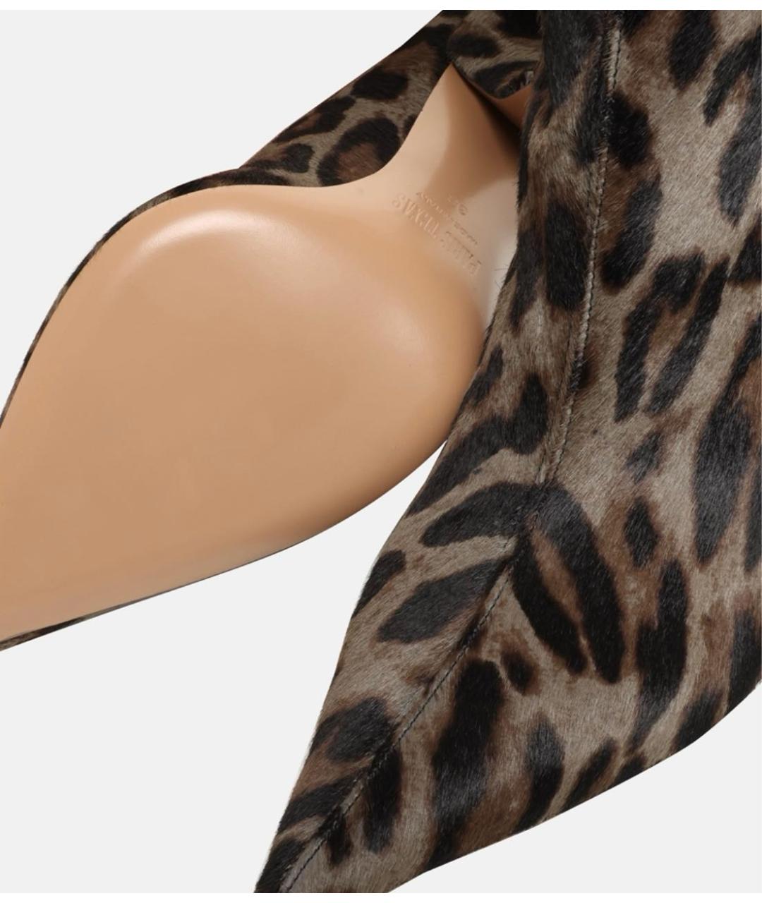 PARIS TEXAS Коричневые кожаные сапоги, фото 5