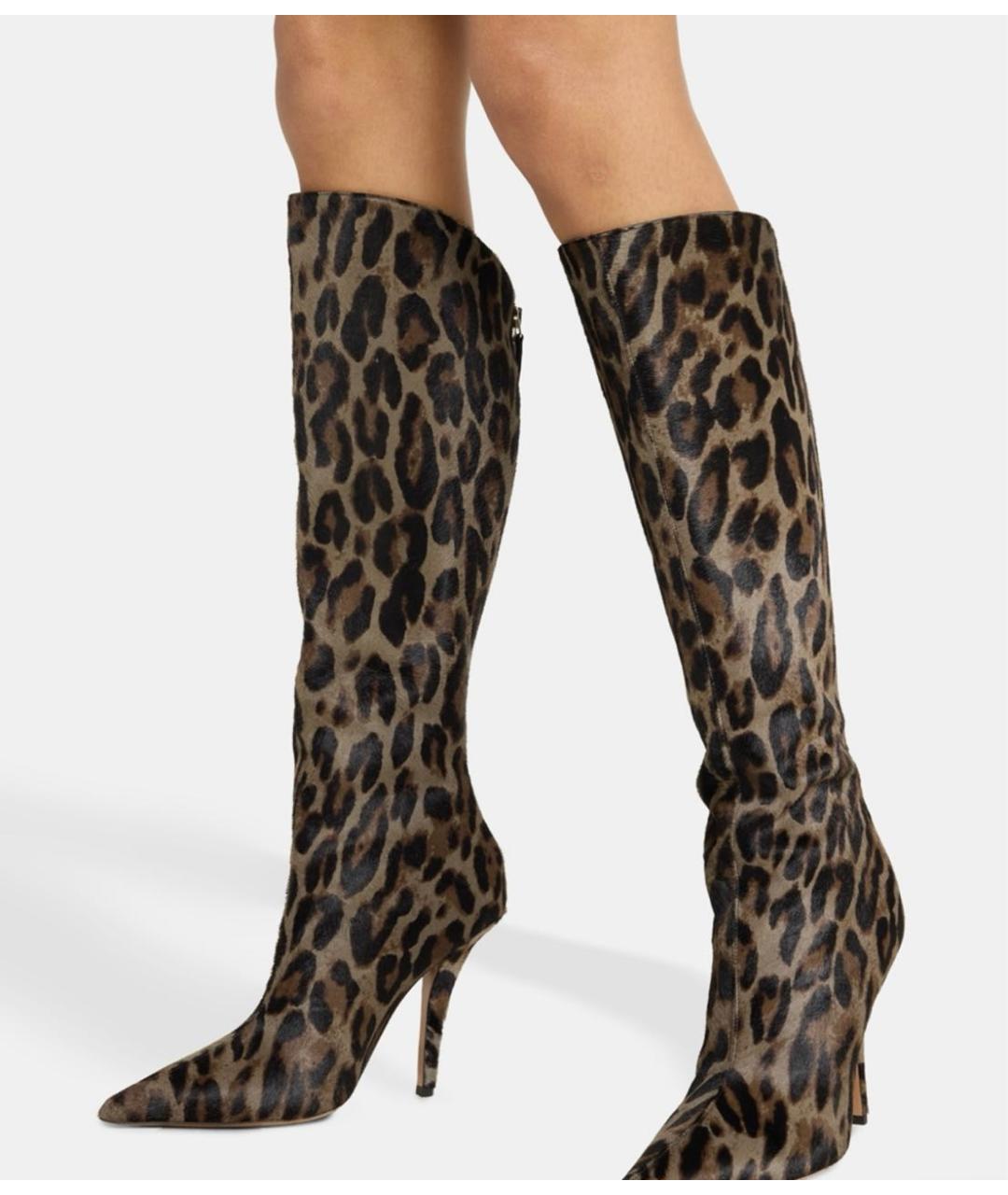 PARIS TEXAS Коричневые кожаные сапоги, фото 6