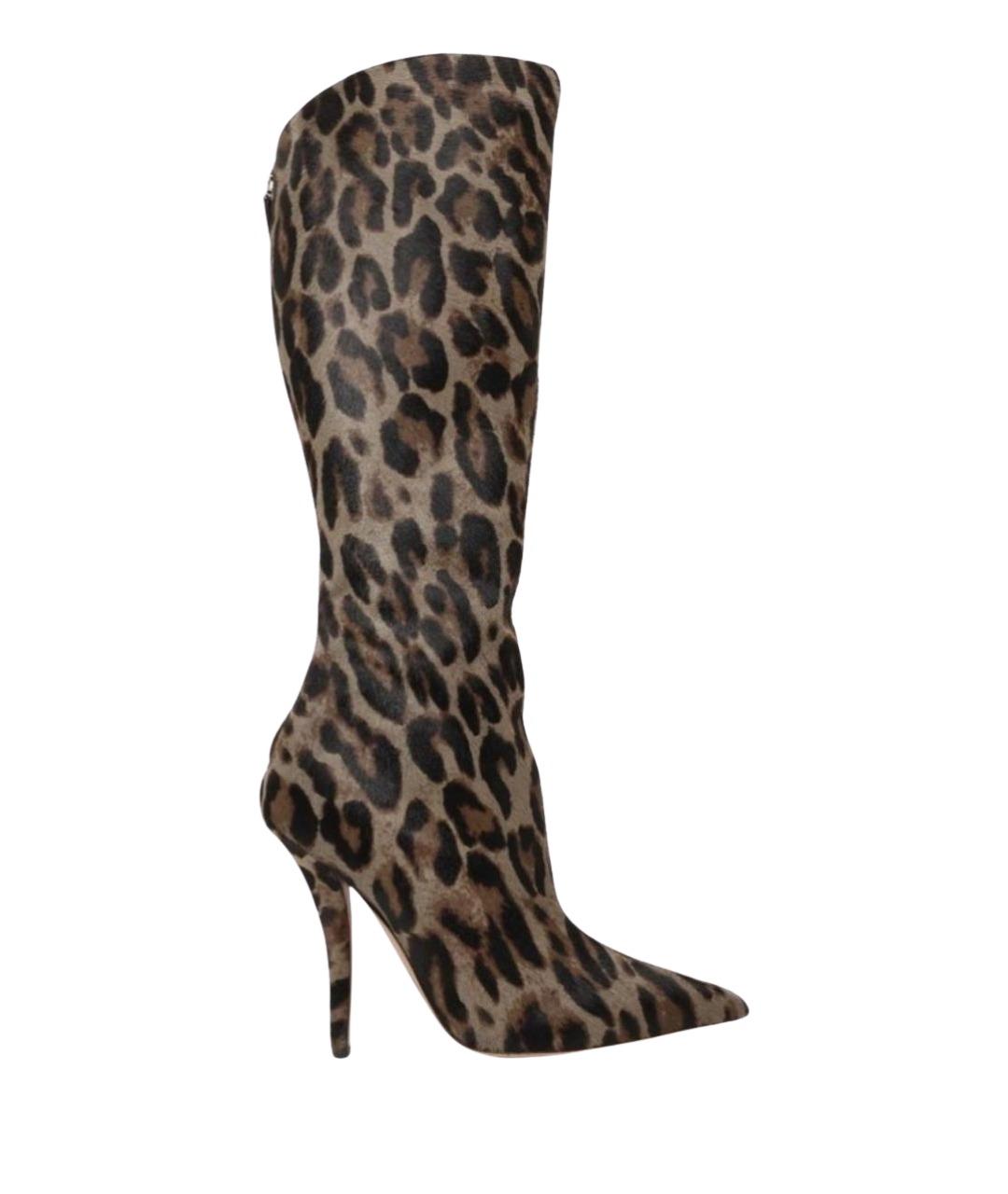 PARIS TEXAS Коричневые кожаные сапоги, фото 1