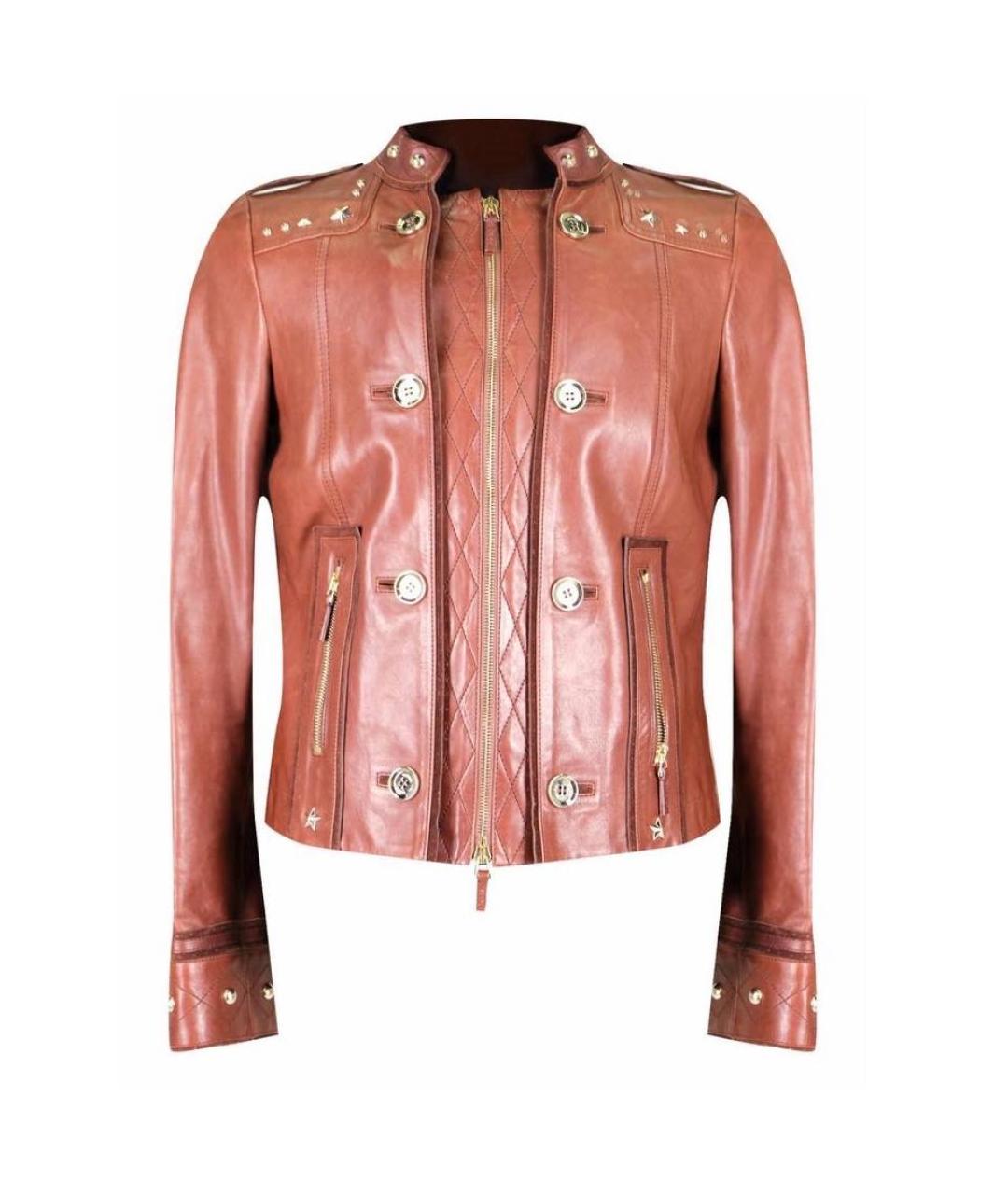 GUCCI Коричневая кожаная куртка, фото 1