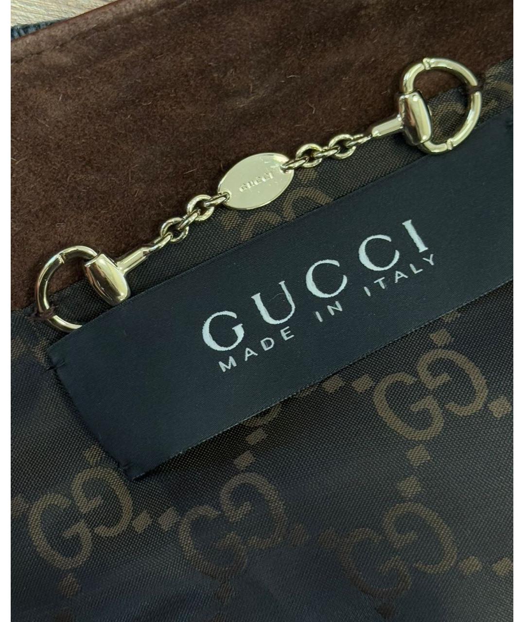 GUCCI Коричневая кожаная куртка, фото 3