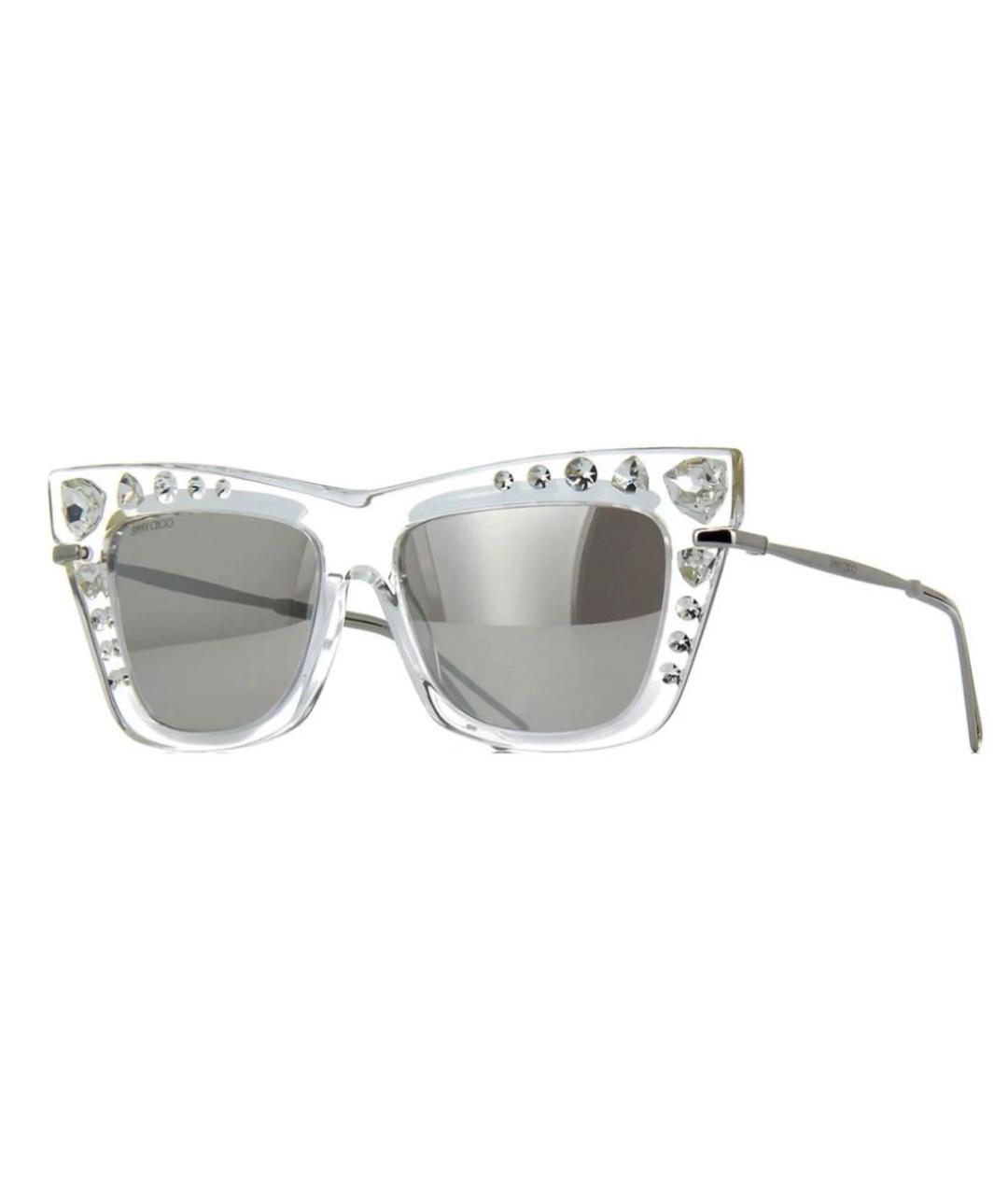 JIMMY CHOO Серебряные металлические солнцезащитные очки, фото 1