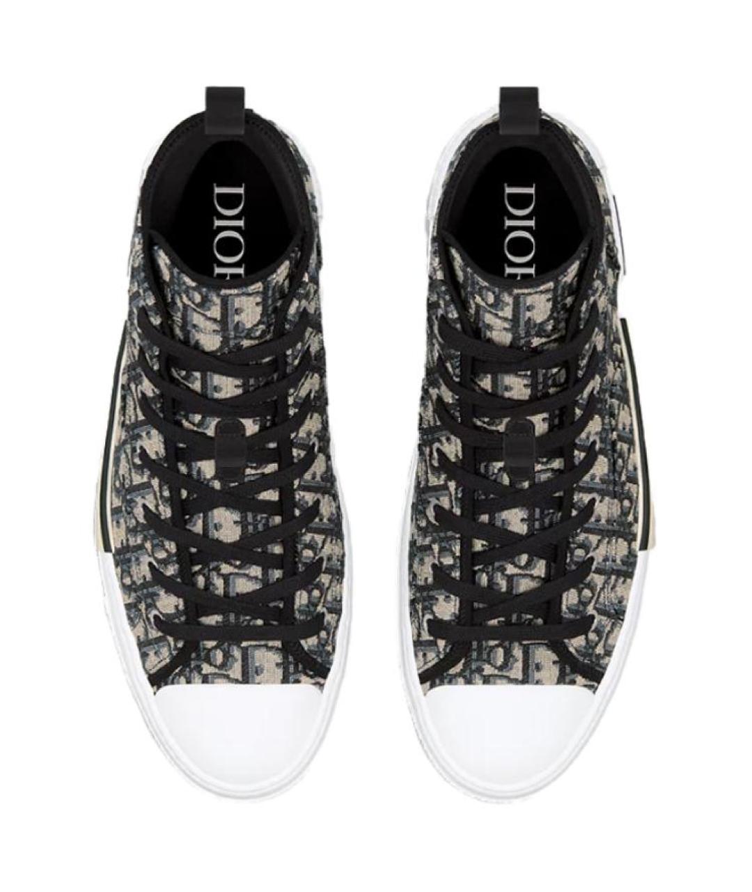 CHRISTIAN DIOR Черные высокие кроссовки / кеды, фото 4