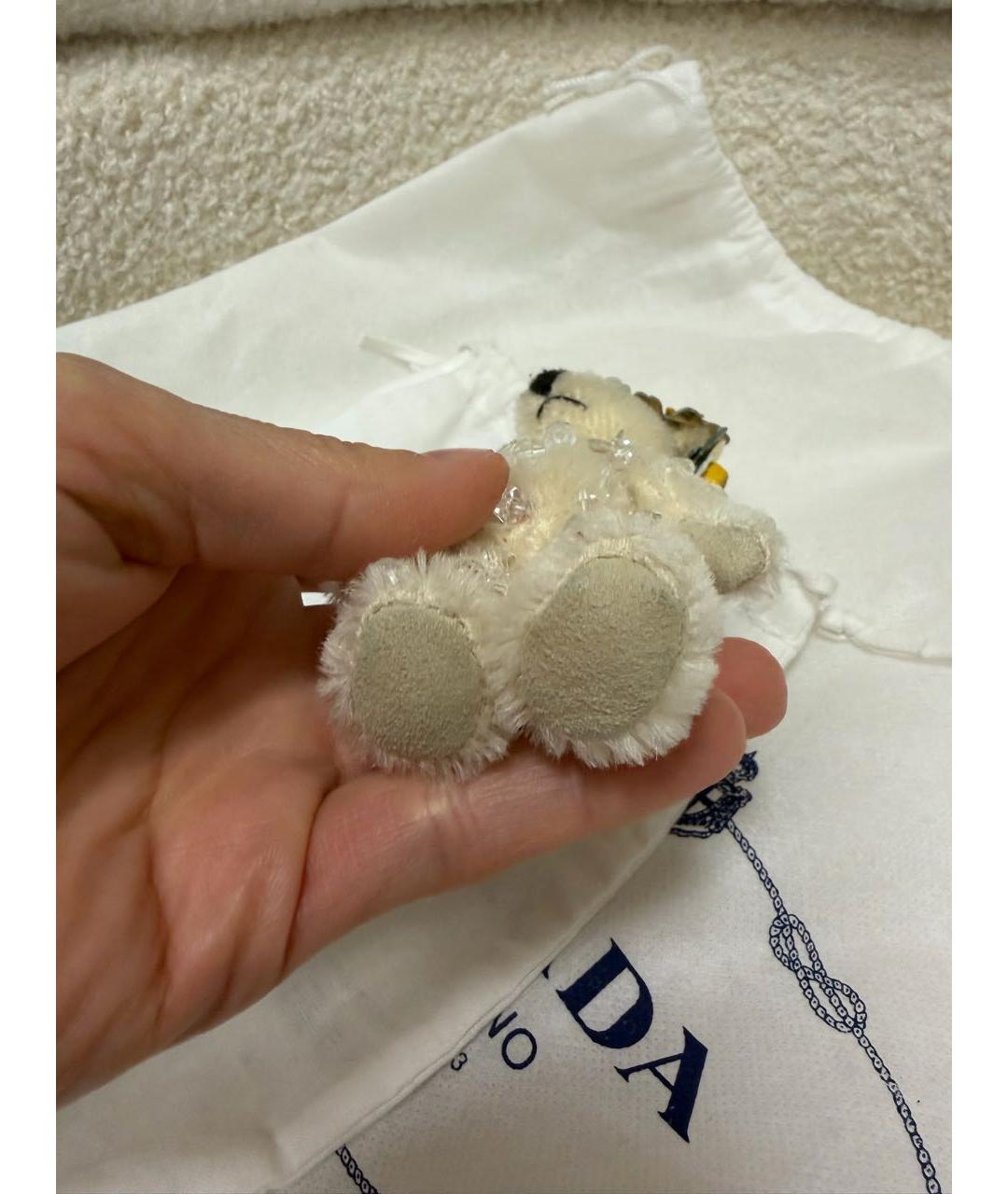 PRADA Белый брелок, фото 7