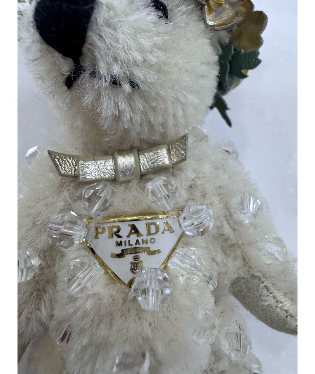 PRADA Белый брелок, фото 2