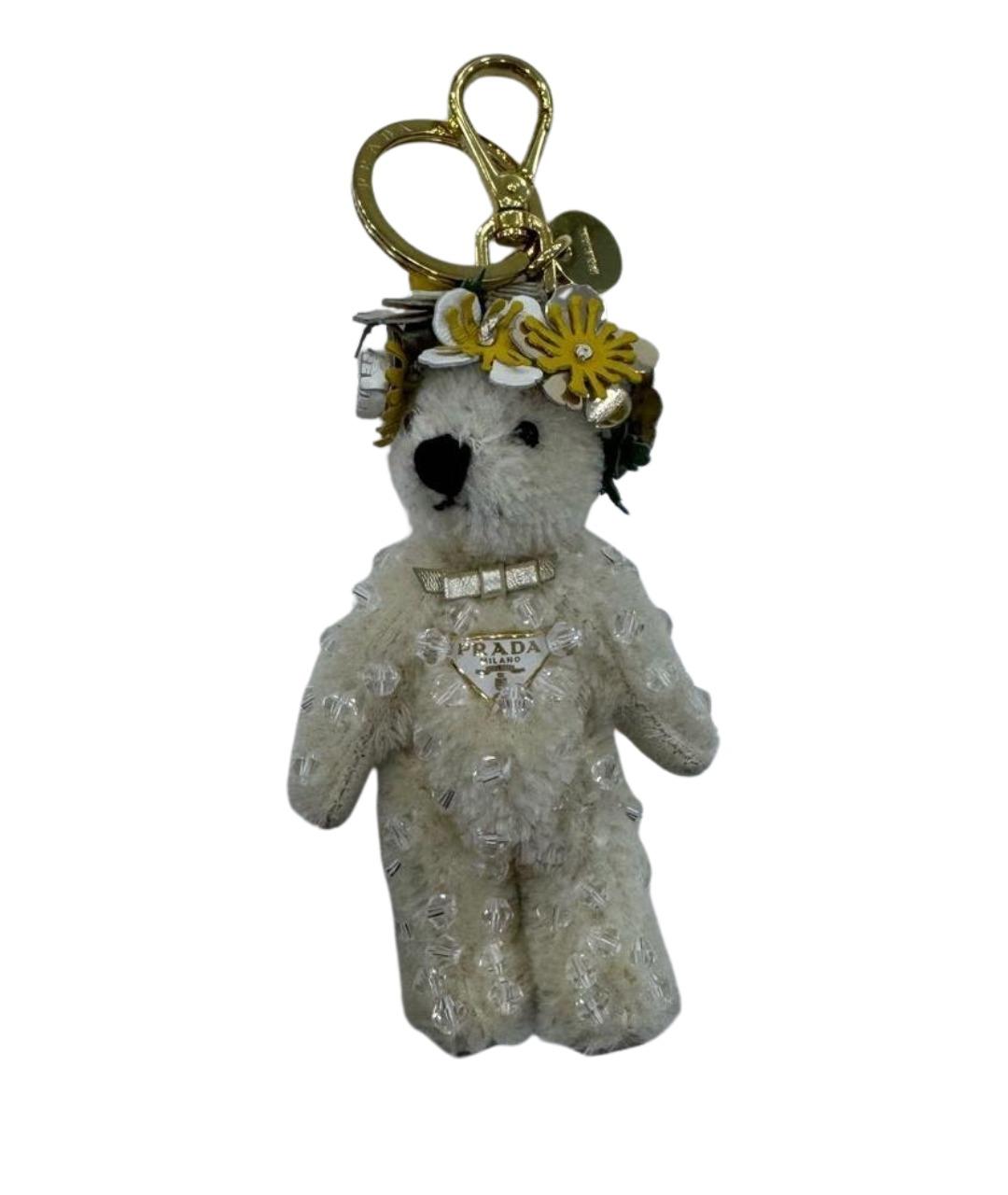 PRADA Белый брелок, фото 1