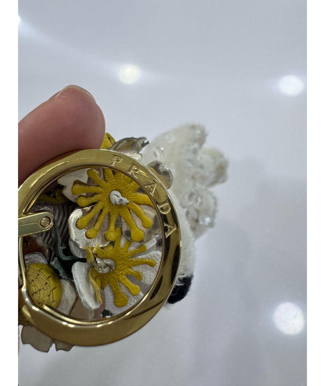 PRADA Белый брелок, фото 7