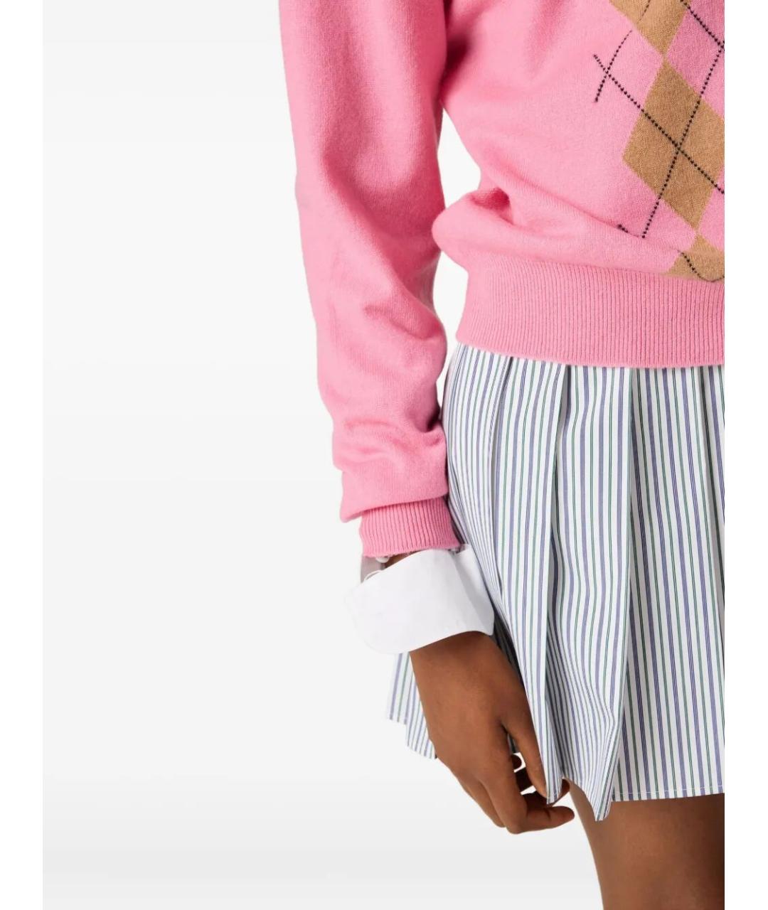 MIU MIU Розовый кашемировый джемпер / свитер, фото 3