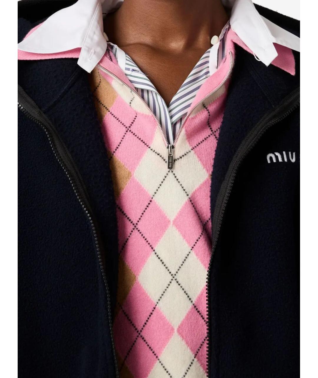 MIU MIU Розовый кашемировый джемпер / свитер, фото 5