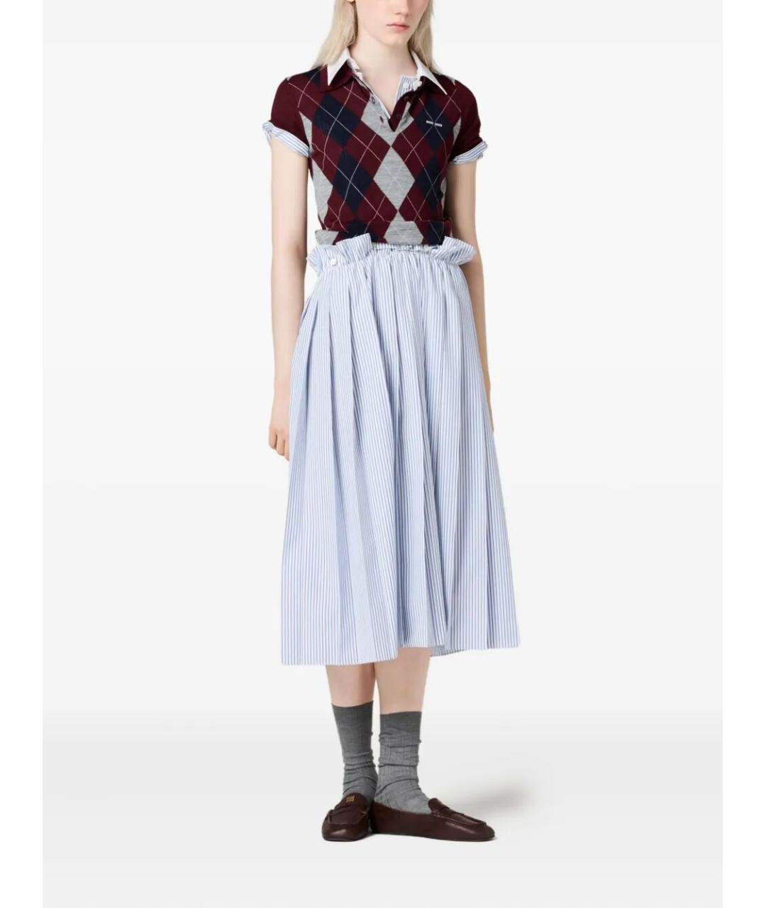 MIU MIU Бордовый шерстяной джемпер / свитер, фото 2