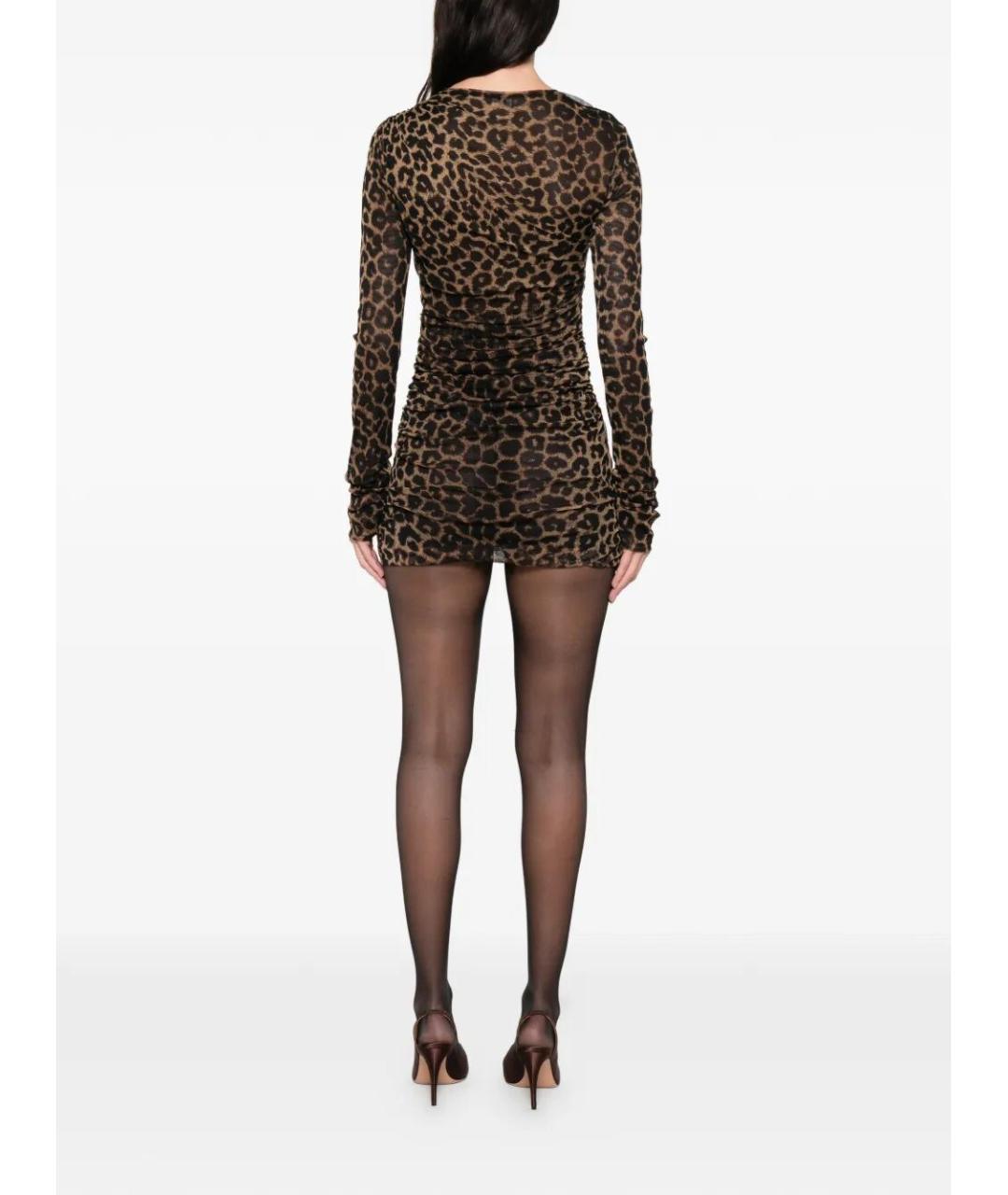 SAINT LAURENT Мульти полиамидовое коктейльное платье, фото 3