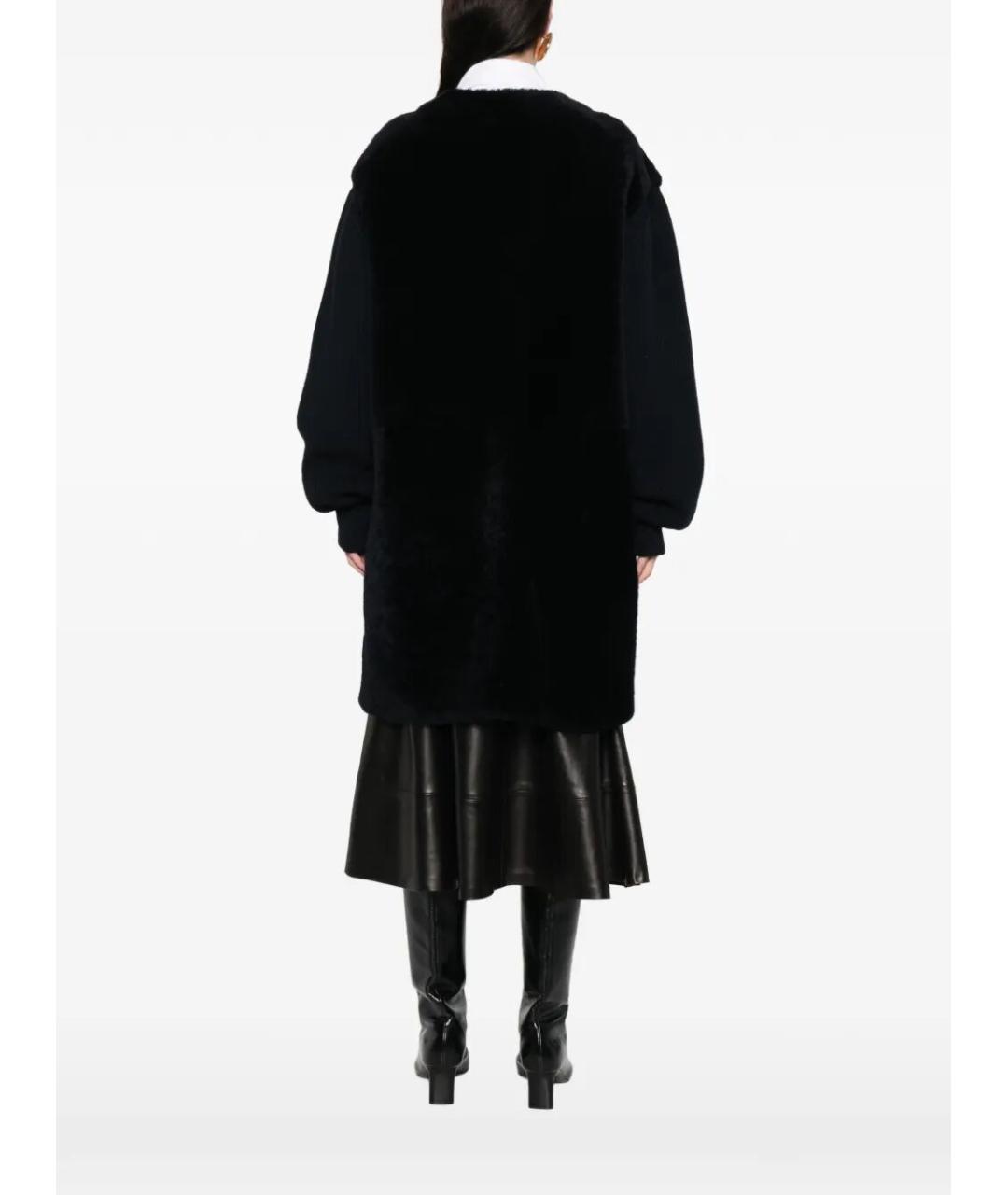 JIL SANDER Темно-синяя кожаная дубленка, фото 5