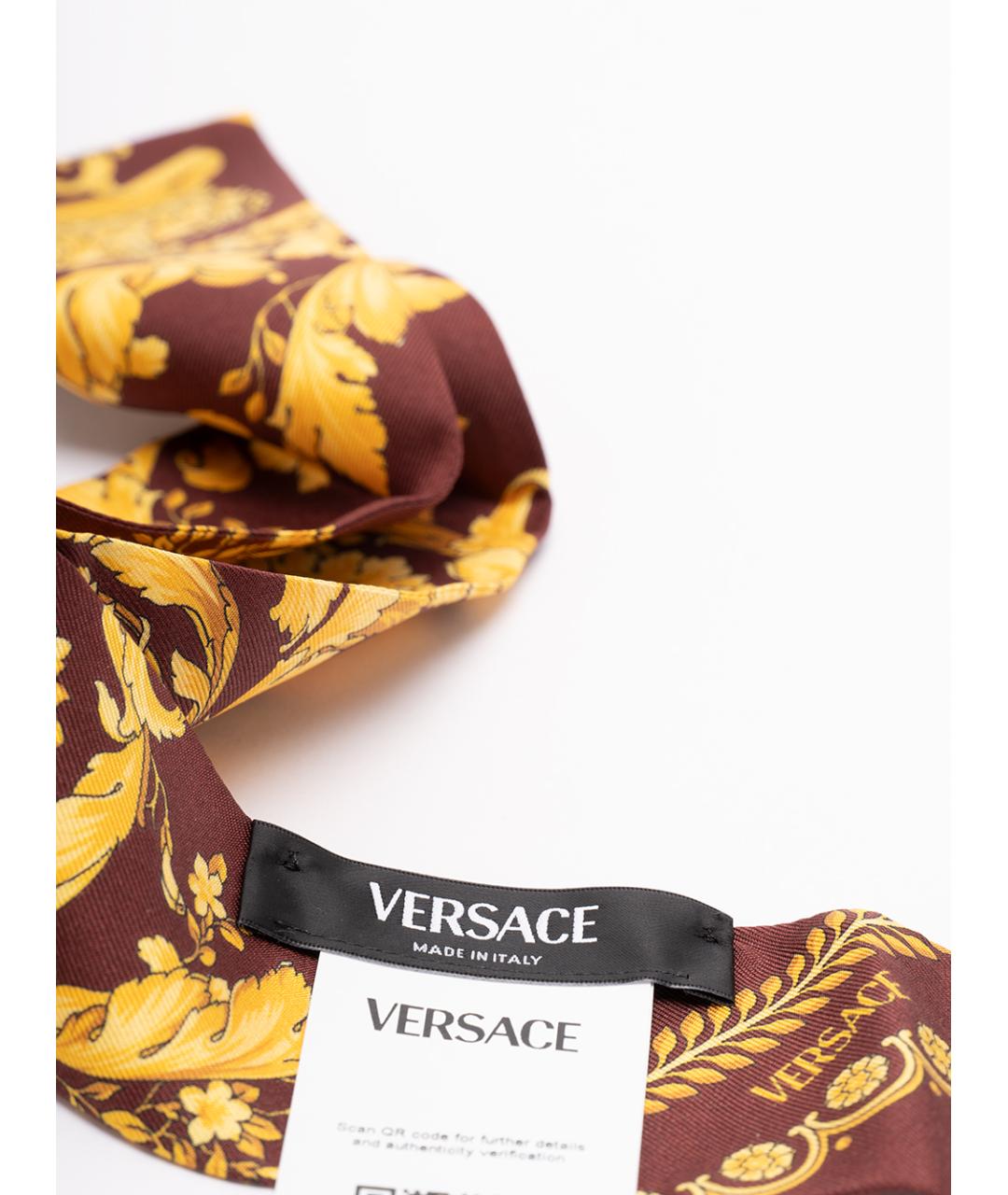 VERSACE Мульти шелковый шарф, фото 4