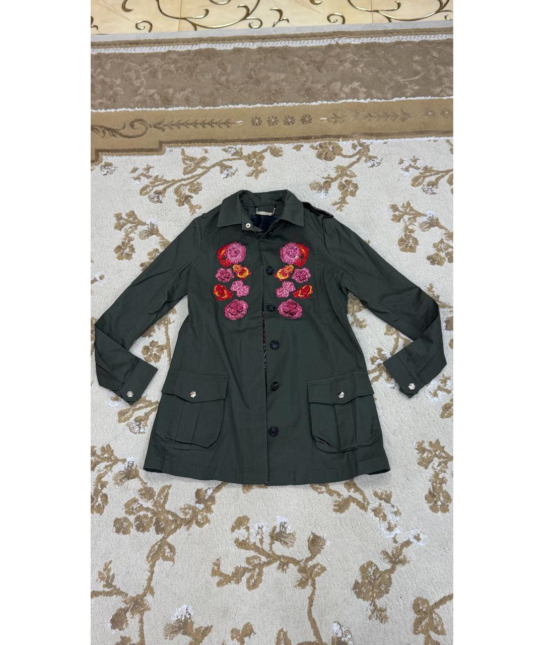 PHILIPP PLEIN Горчичная хлопковая рубашка, фото 7