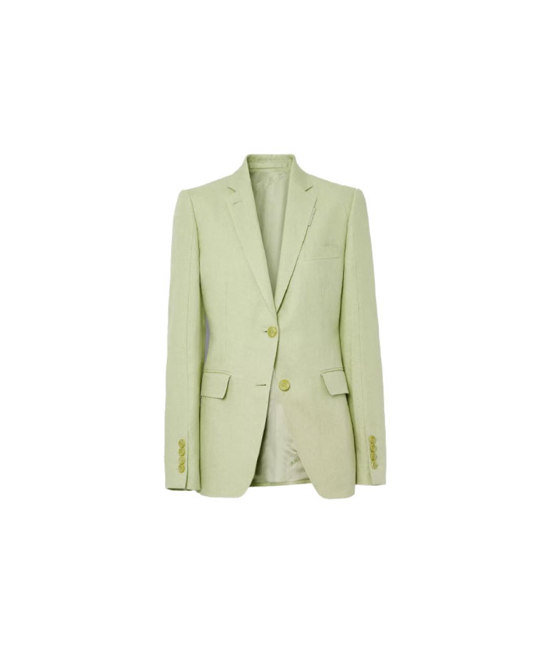 BURBERRY Зеленый жакет/пиджак, фото 1