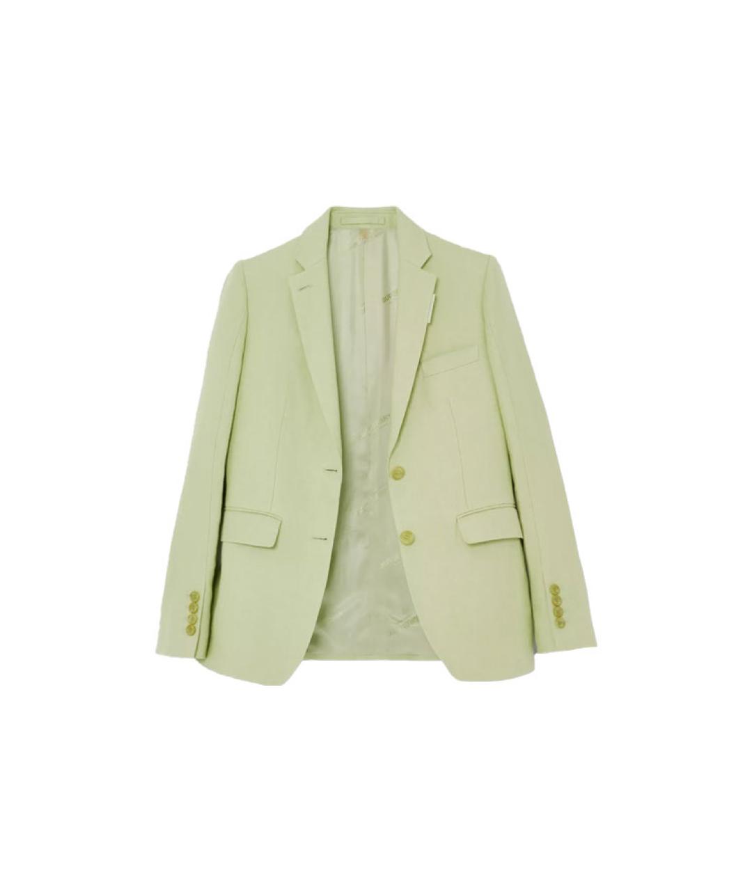 BURBERRY Зеленый жакет/пиджак, фото 2