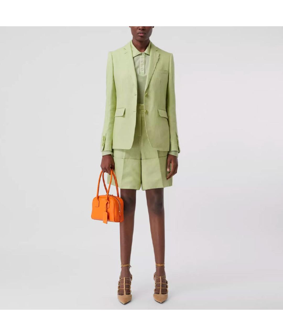 BURBERRY Зеленый жакет/пиджак, фото 4