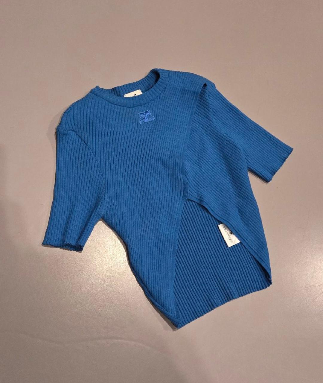 COPERNI Синий вискозный джемпер / свитер, фото 5