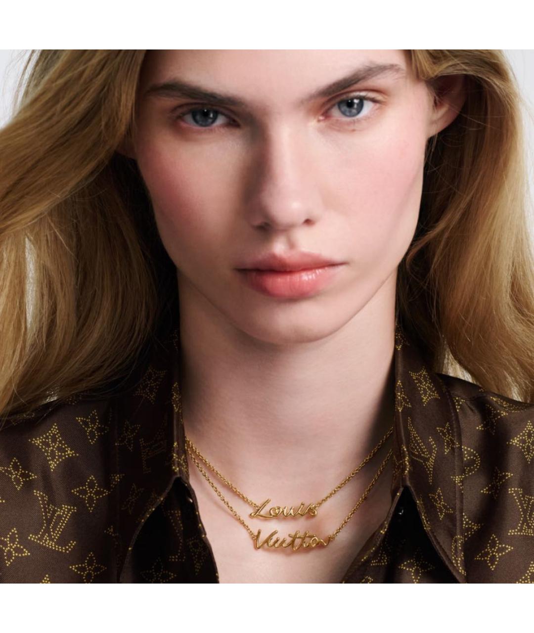 LOUIS VUITTON Золотой латунный браслет, фото 4