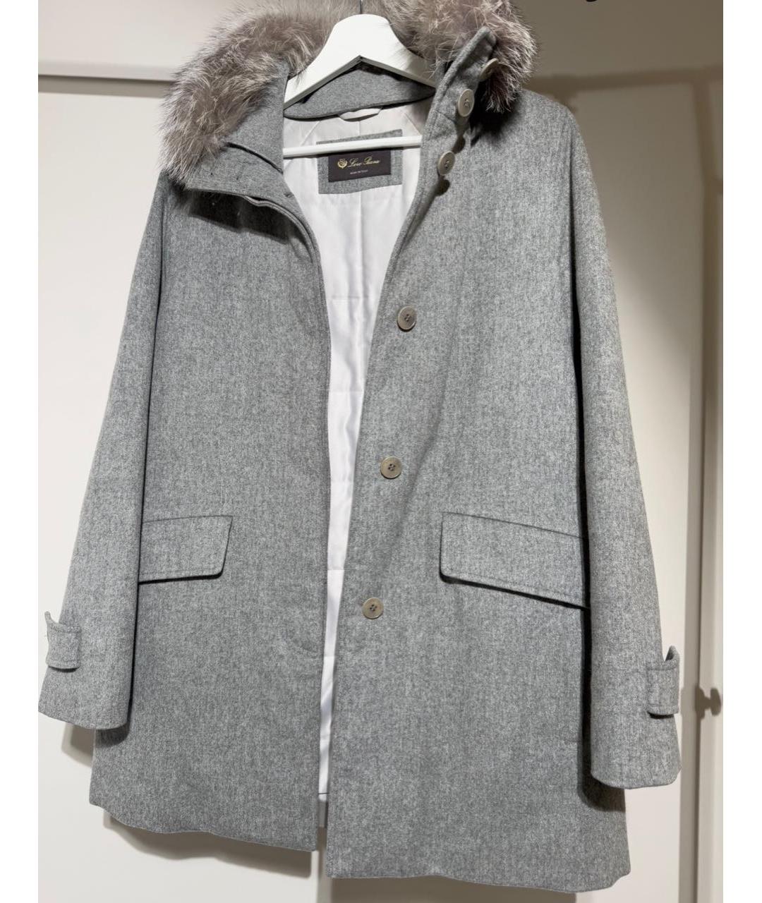 LORO PIANA Серая кашемировая парка, фото 6