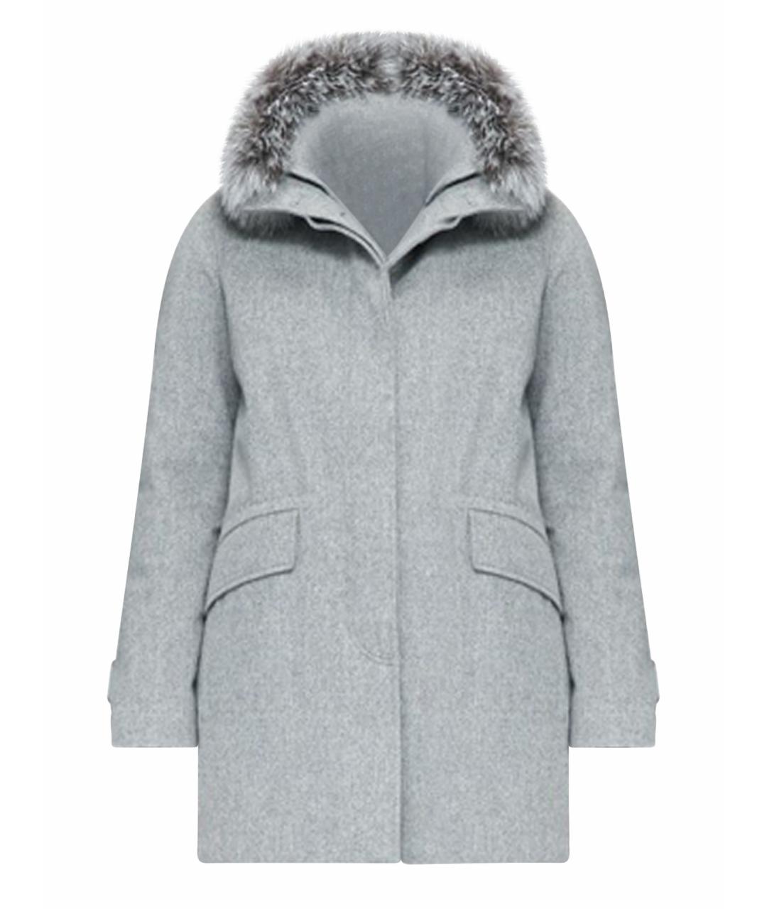 LORO PIANA Серая кашемировая парка, фото 1