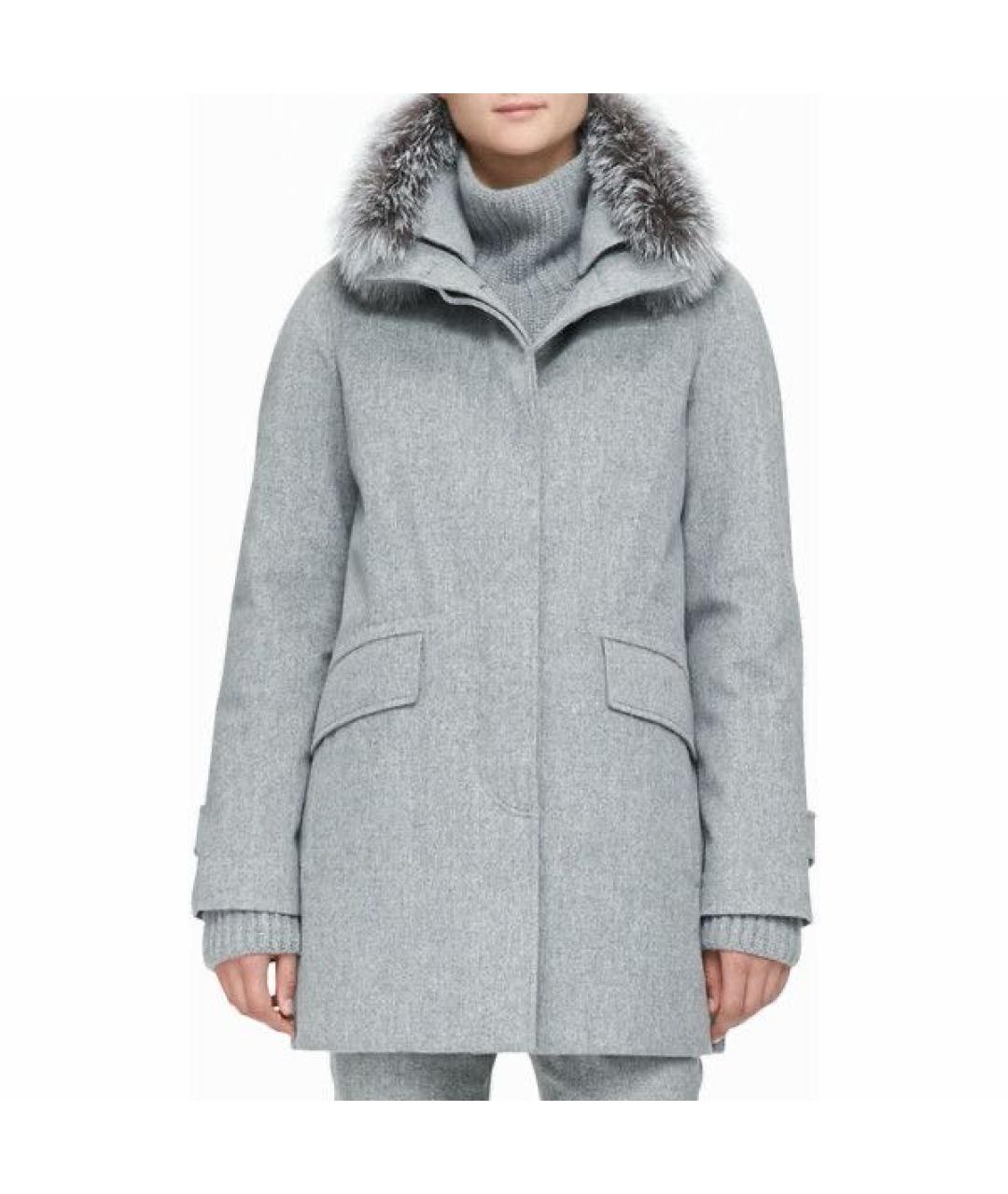 LORO PIANA Серая кашемировая парка, фото 5