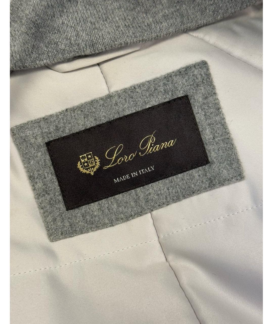 LORO PIANA Серая кашемировая парка, фото 3
