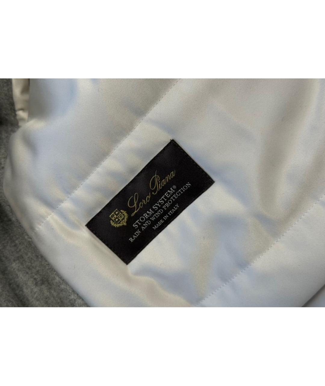 LORO PIANA Серая кашемировая парка, фото 7