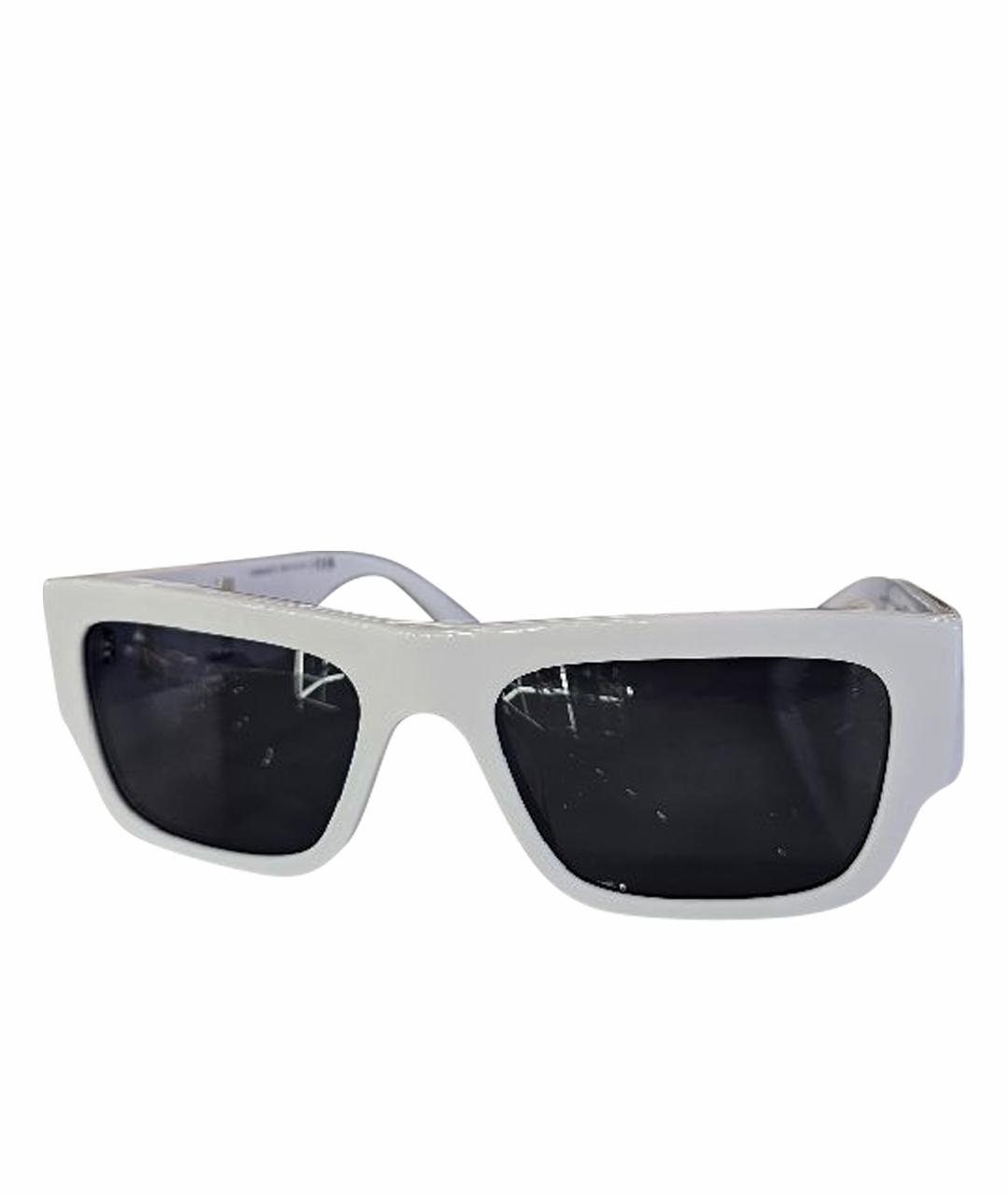 VERSACE Белые пластиковые солнцезащитные очки, фото 1