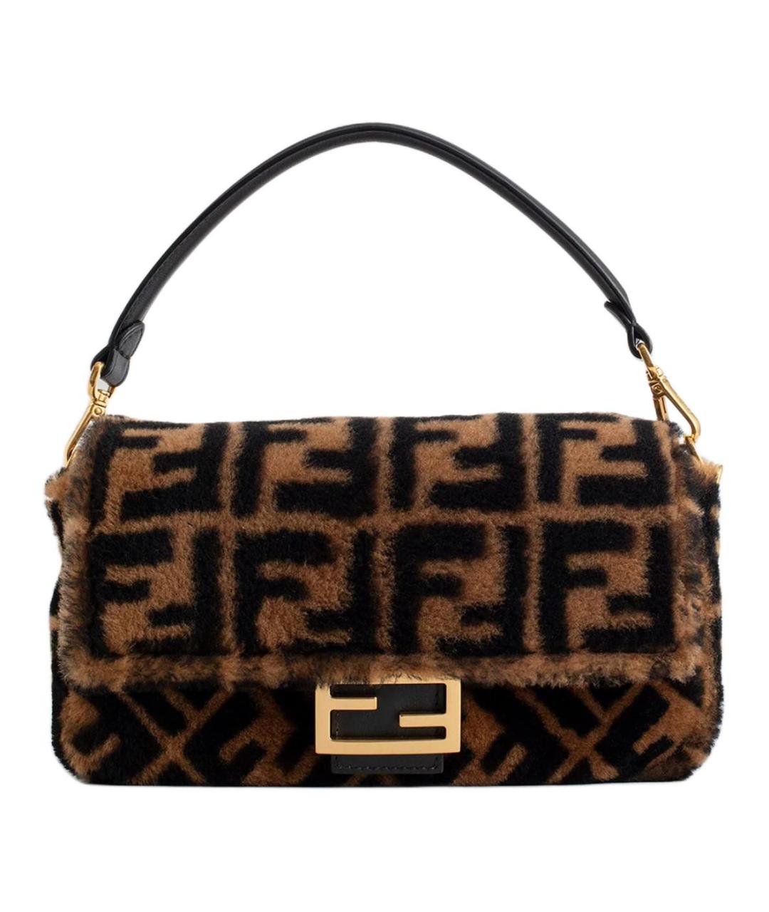 FENDI Коричневая сумка через плечо, фото 1