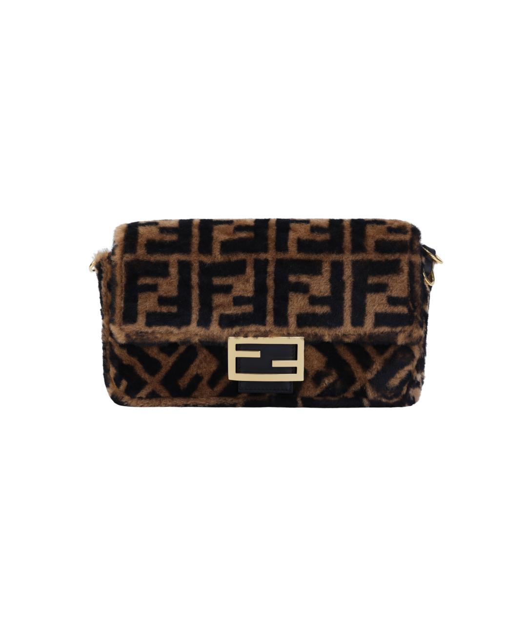 FENDI Коричневая сумка через плечо, фото 3