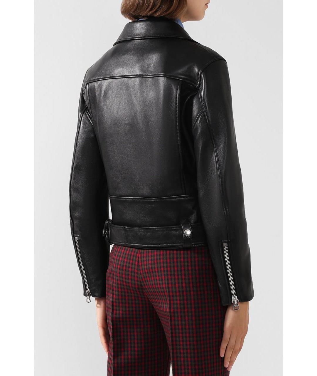 ACNE STUDIOS Черная кожаная куртка, фото 7